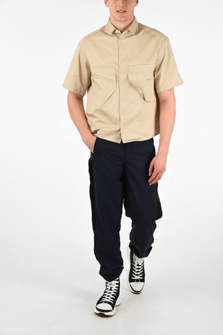 Short Sleeve Boxy Fit Shirt with Maxi Patch Pockets