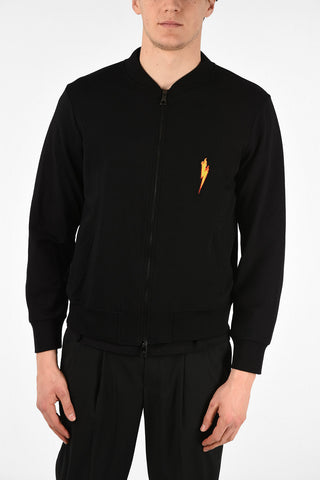 Full zip Bomber Fit FLAME BOLT Sweatshirt