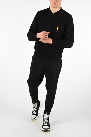 Full zip Bomber Fit FLAME BOLT Sweatshirt