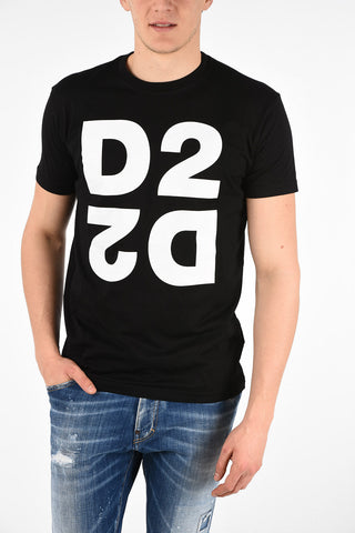 slim fit T-shirt with printed logo
