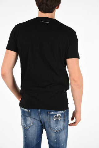 slim fit T-shirt with printed logo