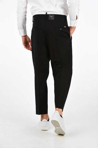 Low Waist Double Pleats FIGHT FIT Capri Pants