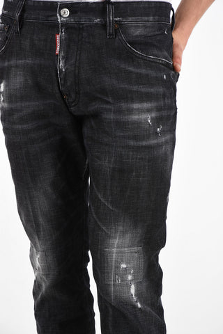 17cm Cropped Distressed STRAIGHT LEG BOOT CUT Jeans