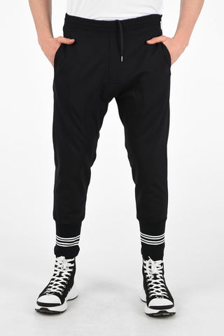 Slouch Fit Low Waist Joggers with Elastc Ankle Band