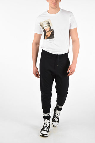 Slouch Fit Low Waist Joggers with Elastc Ankle Band