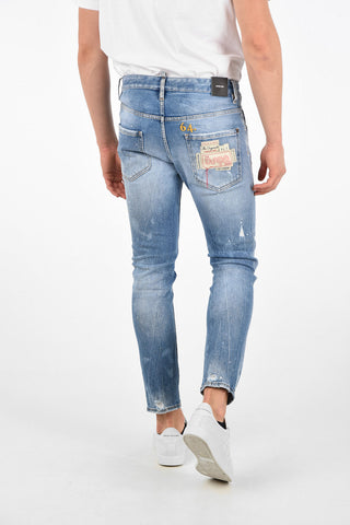 16cm Vintage Effect SKATER Slim Fit Jeans