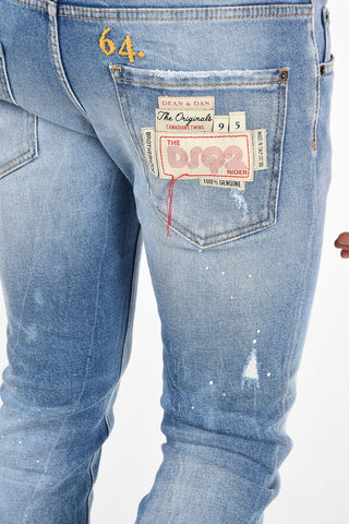 16cm Vintage Effect SKATER Slim Fit Jeans
