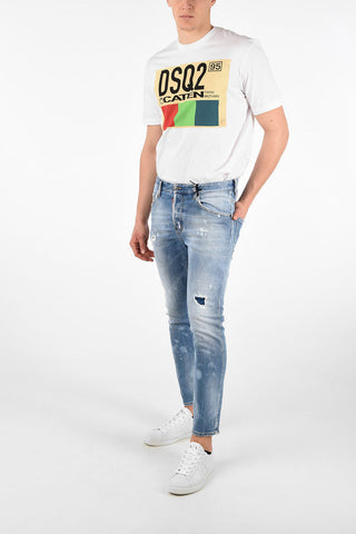 16cm Vintage Effect SKATER Slim Fit Jeans