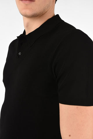 Short Sleeve Double Collar Slim Fit Sweater