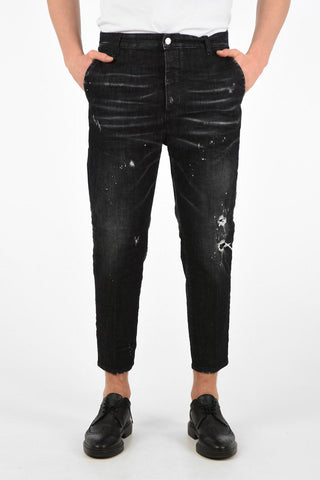 17cm Low-waist Vintage Effect Cropped BRAD FIT Jeans
