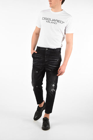 17cm Low-waist Vintage Effect Cropped BRAD FIT Jeans