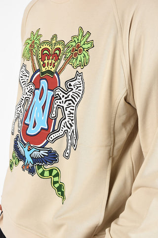 Crewneck Sweatshirt COAT OF ARMS with Front Pocket