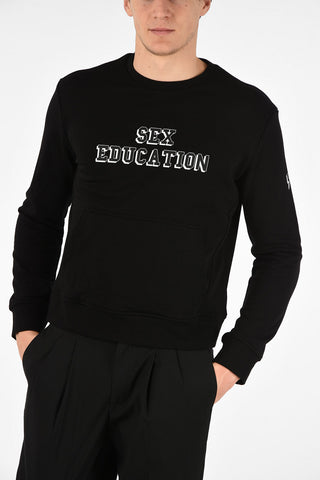 Under Jacket Fit SEX EDUCATION Sweatshirt with Maxi Patch Pocket