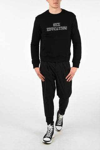 Under Jacket Fit SEX EDUCATION Sweatshirt with Maxi Patch Pocket