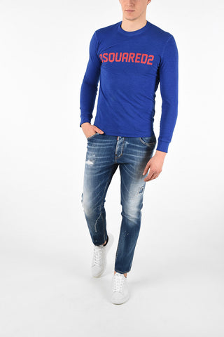 Logo-Print Long Sleeve SURF FIT T-shirt