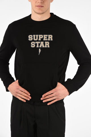 Felpa Girocollo SUPER-STAR in Cotone 
