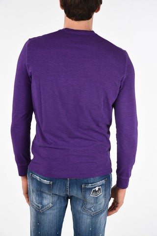 Long Sleeve Logo-Print SURF FIT T-shirt