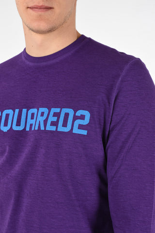 Long Sleeve Logo-Print SURF FIT T-shirt