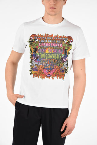 Printed FIND YOUR BEACH Slim Fit T-Shirt