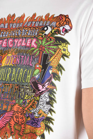 Printed FIND YOUR BEACH Slim Fit T-Shirt