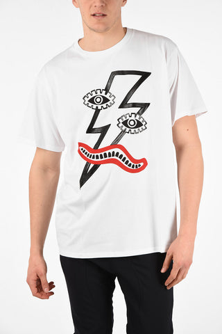 T-Shirt Easy Fit SURREALIST BOLT in Cotone