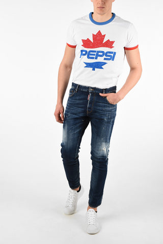 15cm Stonewashed Cropped SEXY MERCURY Jeans