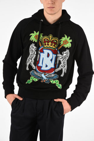 Felpa Easy Fit COAT OF ARMS con Cappuccio