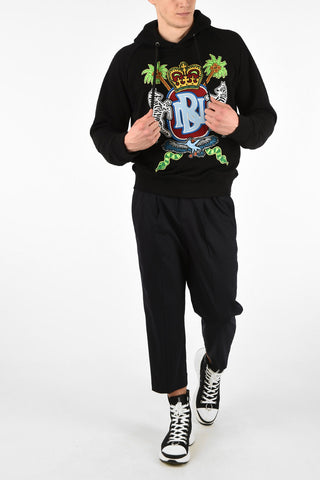 Felpa Easy Fit COAT OF ARMS con Cappuccio