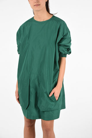 leg-o-mutton Sleeve Oversize Fit Dress