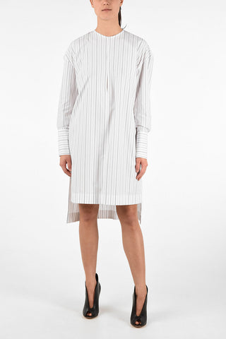 Striped Men's Loose fIt Asymmetric Dress