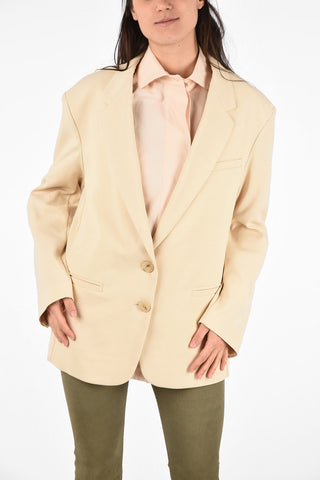 Side Vents Oversize 2-Button Blazer