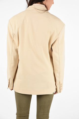 Side Vents Oversize 2-Button Blazer