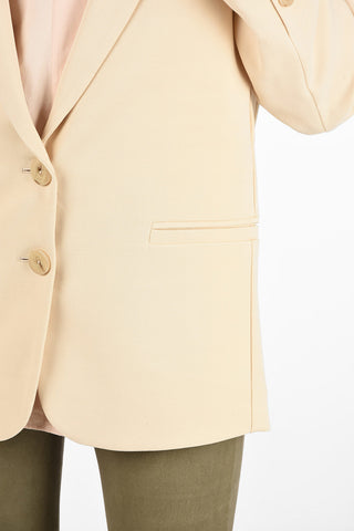 Side Vents Oversize 2-Button Blazer