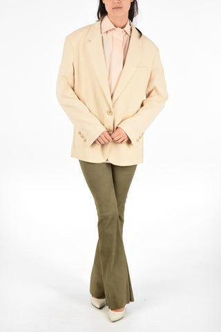 Side Vents Oversize 2-Button Blazer