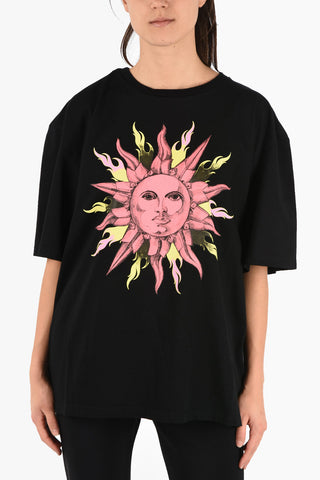 printed Sun Oversize T-shirt