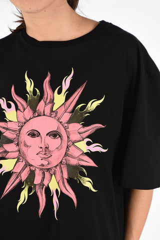 printed Sun Oversize T-shirt