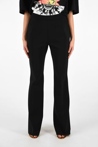 High Waist Single Pleat Boot Cut Pants
