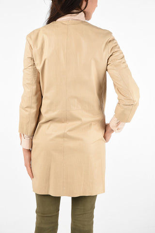 Leather Overcoat