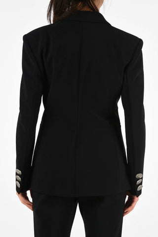 Blazer con Revers a Lancia e Bottone Dorato  