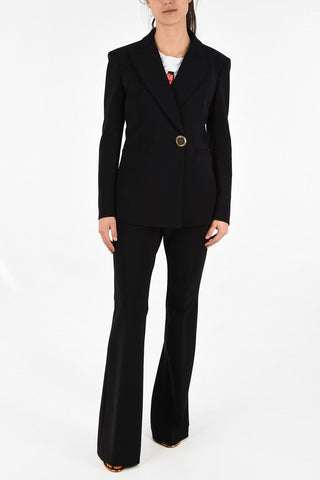 Blazer con Revers a Lancia e Bottone Dorato  
