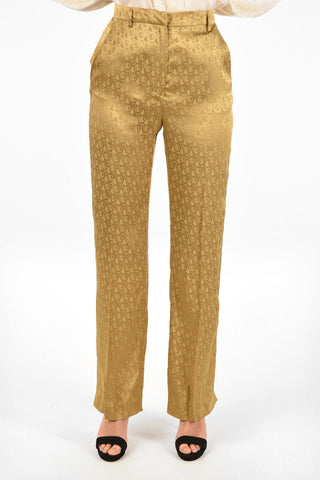 High Waist Silk Blend Palazzo Pants