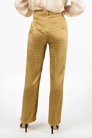 High Waist Silk Blend Palazzo Pants
