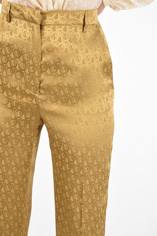 High Waist Silk Blend Palazzo Pants