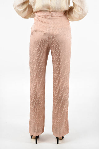 High Waist Silk Blend Palazzo Pants