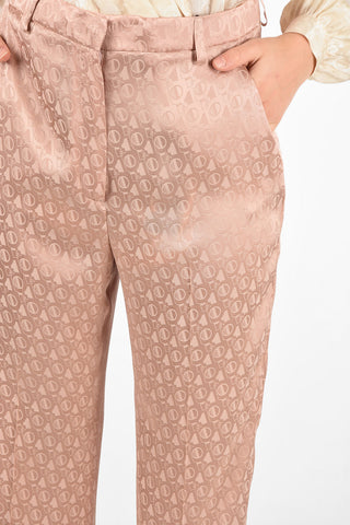 High Waist Silk Blend Palazzo Pants
