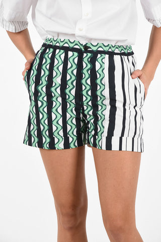 Shorts a Righe Boxy Fit 