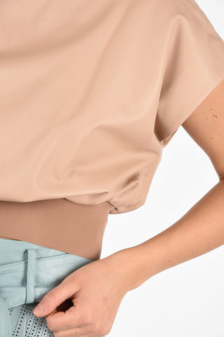 Open Back Leather Crop Top