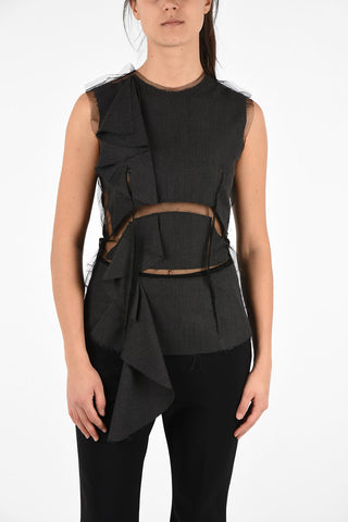 MM4 Asymmetric Top With Sheer Details