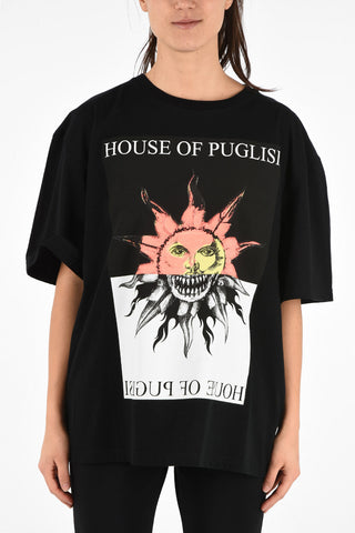 Printed-sun Oversize T-shirt