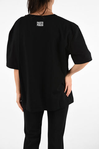 Printed-sun Oversize T-shirt